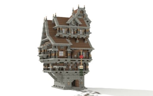 Medieval house schematic - building