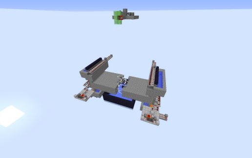 AFK Cobblestone Farm schematic - building
