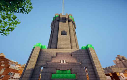 Large Medieval Castle Town schematic - building