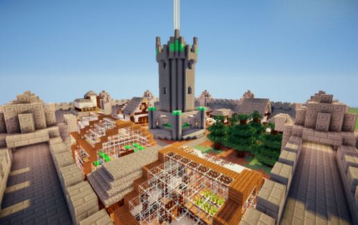 Large Medieval Castle Town
