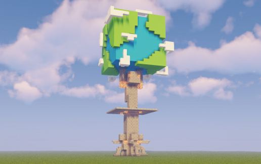 World Statue schematic - building