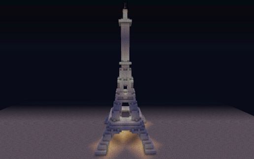 Eiffel Tower schematic - building