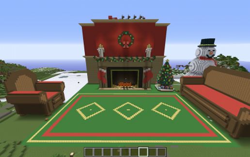 christmas room for the holidays schematic - building