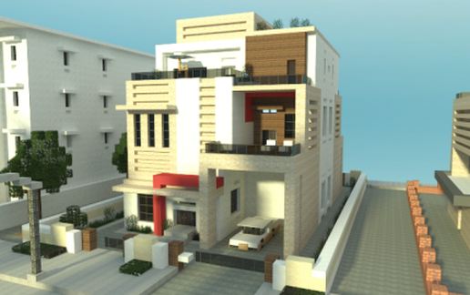 Modern Townhouse Duplex schematic - building
