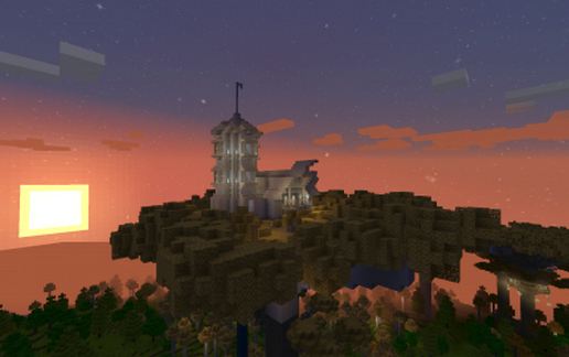 LOTR Lothlórien Galadhrim Mallorn House with Tower