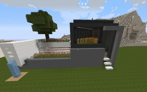 modern house schematic - building