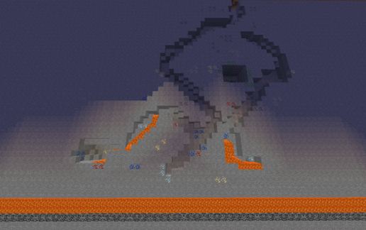 2D cave system schematic - building
