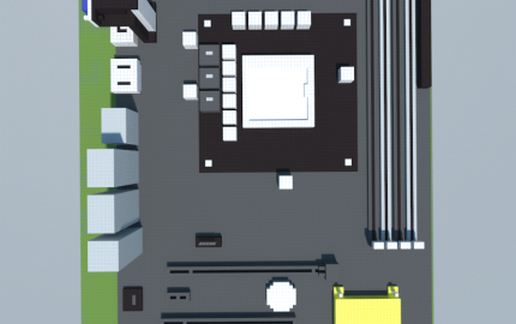 Asus D820MT Business Desktop's motherboard schematic - building