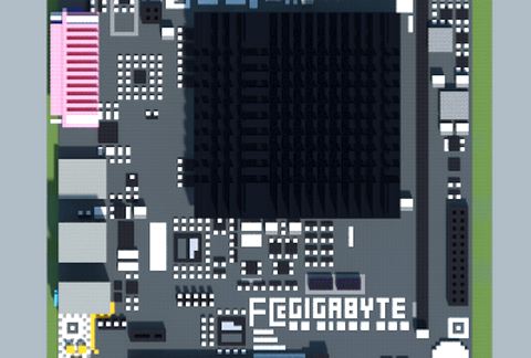 Intel GA-J1800M-D3P (Gigabyte) schematic - building