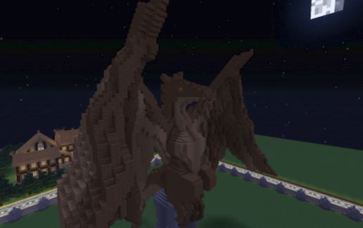 Dragon statue schematic - building