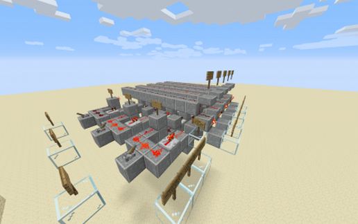 Redstone PLA schematic - building