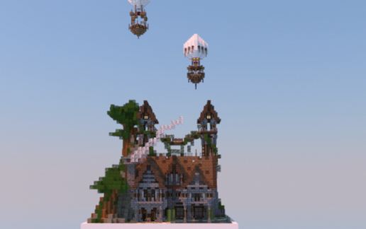 35x35 Medieval Plot Build schematic - building