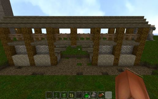 Town Wall schematic - building