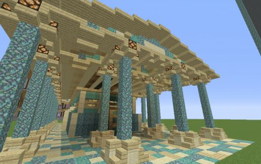 Greek Open Air Temple schematic - building