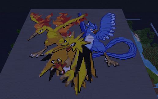 Legendary Pokemon  Birds schematic - building