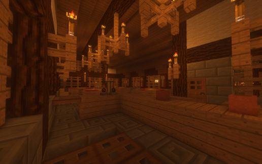tavern with wine cellar schematic - building
