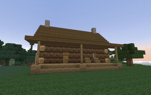 Early Log Cabin schematic - building