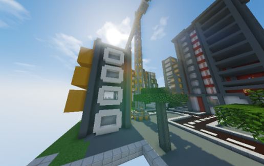 Immeubles Minimalistes/ Minimalist buildings schematic - building