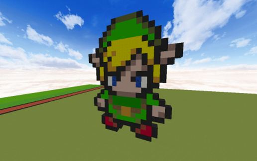 Link classic PixlArt schematic - building