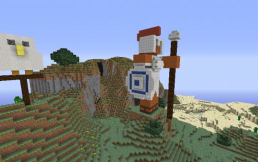 Statue of Athena schematic - building