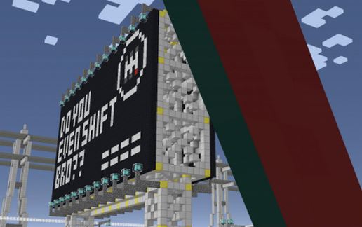 "Do you even shift bro" billboard schematic - building