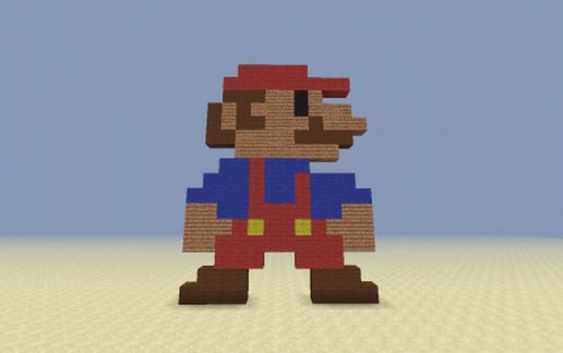 Super Mario 8-Bit Style [Standing] schematic - building