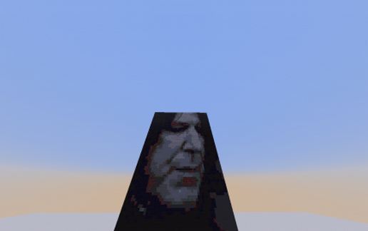Severus Snape from Harry Potter schematic - building