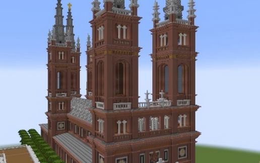 brick church schematic - building