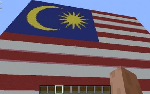 Malaysia Flag schematic - building
