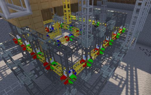 Sorting Machine [Buildcraft] schematic - building