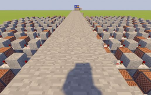 Minecraft Super mario underwater theme song schematic - building