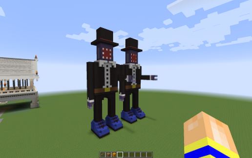 Squid Man statue schematic - building
