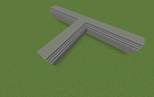 Sewer Template 'T' Shape schematic - building