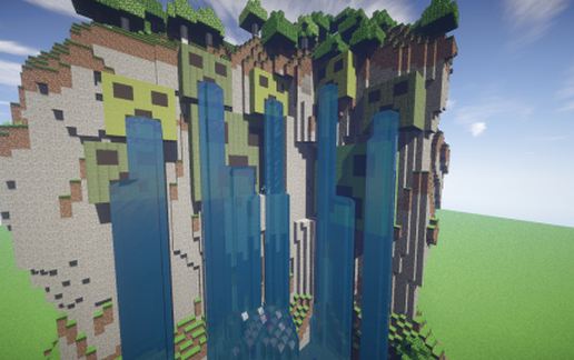Creeper Falls on Steroids schematic - building