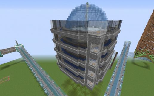 5-Level Spleef Arena schematic - building