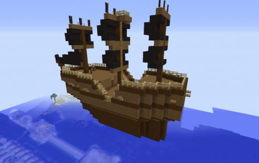 Pirate Ship schematic - building