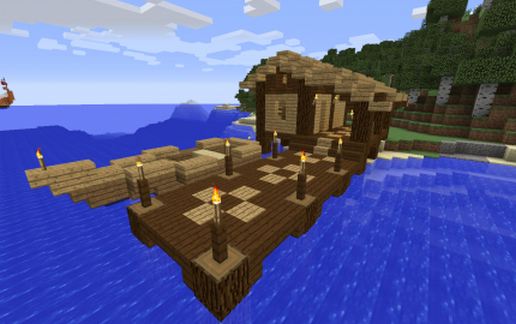 Fisherman's hut with a boat