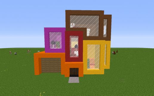 ColorfulModernHouse schematic - building