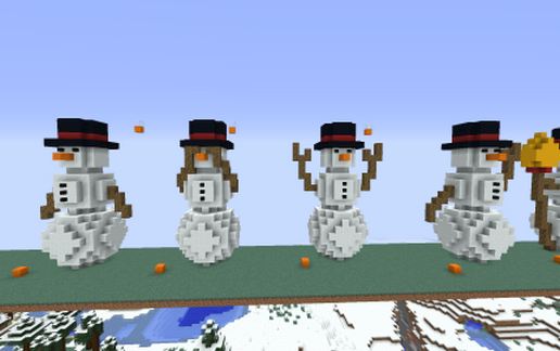 Snowman Poses V2 schematic - building