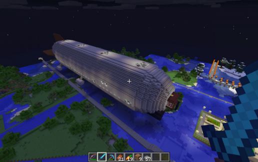 Behemoth Airship schematic - building
