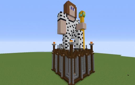 Player Statue schematic - building