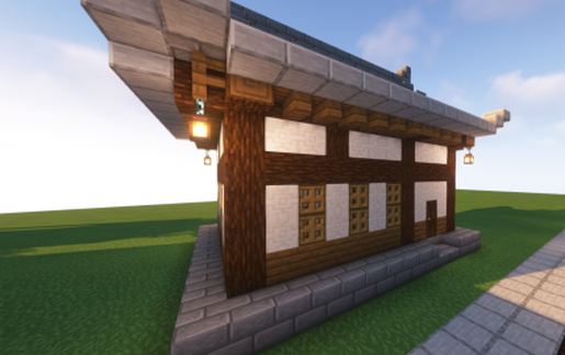 simple medieval architecture schematic - building