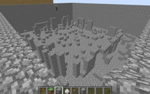 Stonehenge BlockHunt Map schematic - building