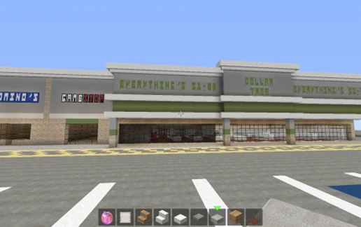 Walmart Shopping Center schematic - building