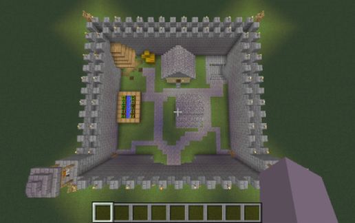 Medieval castle schematic - building