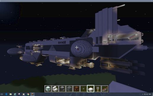The Ravage Anti-Capital class ship schematic - building