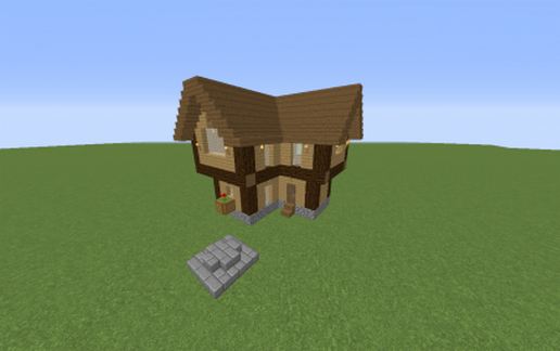 Small Fancy Wood Hoause schematic - building