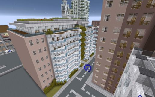 Modern town build schematic - building