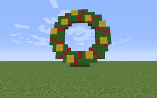 christmas wreath schematic - building