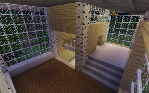 Birch House With Windows